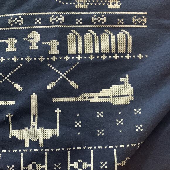 Gildan Star Wars christmas sweatshirt 3xl unisex men women blue ugly sweater yod - Picture 7 of 10